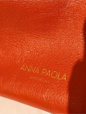 Anna Paola Rust Orange Italian Leather Tote